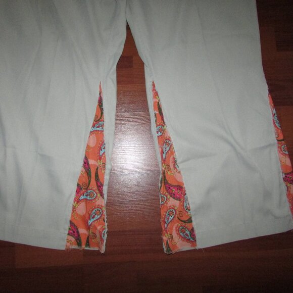 Groovy Flared Leg Pants - 60s 70s Halloween Costume - Picture 2 of 8